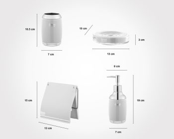 ست سرویس بهداشتی 2 جداره رمانتیک لیمون - Image 3