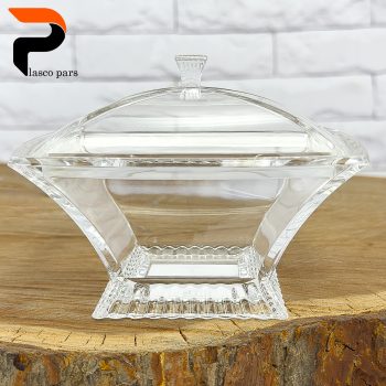 قندان 4 گوش اکرولیک لیمون - Image 4