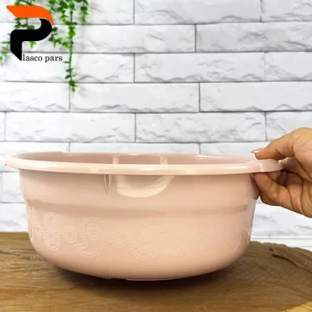 لگن گرد ترمه 2 گلد - Image 2