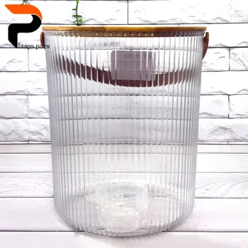 سطل شیاردار 12 لیتری درب چوبی لیمون - Image 4