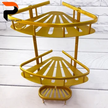 جاشامپویی کنج 2 طبقه سینی دار طلایی - Image 2