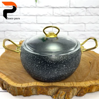 قابلمه 20 خمره ای درب پیرکس مشکی هاناتک