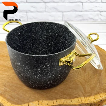 قابلمه 20 دیپ درب پیرکس بلند مشکی هاناتک - Image 5