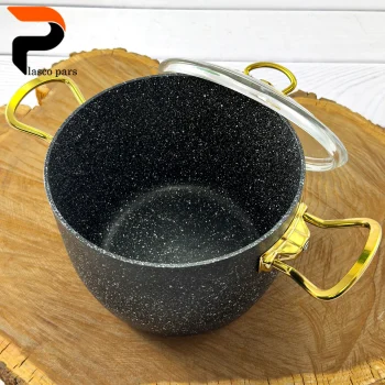 قابلمه 20 دیپ درب پیرکس بلند مشکی هاناتک - Image 7