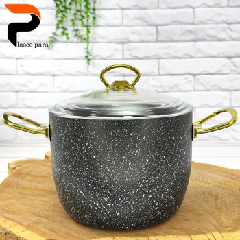 قابلمه 20 دیپ درب پیرکس بلند مشکی هاناتک - Image 2