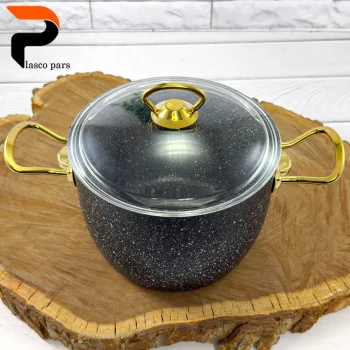 قابلمه 20 دیپ درب پیرکس بلند مشکی هاناتک - Image 4