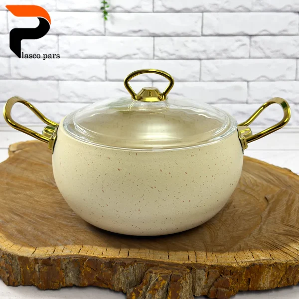 قابلمه 20 خمره ای درب پیرکس کرمی هاناتک