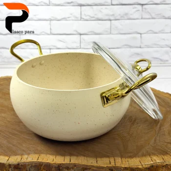 قابلمه 20 خمره ای درب پیرکس کرمی هاناتک - Image 2