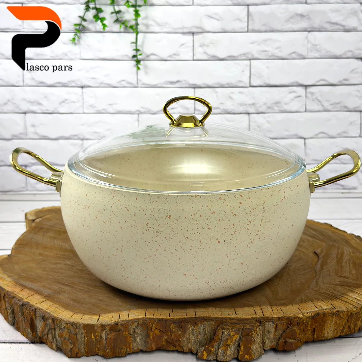 قابلمه 24 خمره ای درب پیرکس کرمی هاناتک