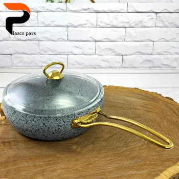 تابه 24 خمره ای تکدسته درب پیرکس طوسی هاناتک - Image 8