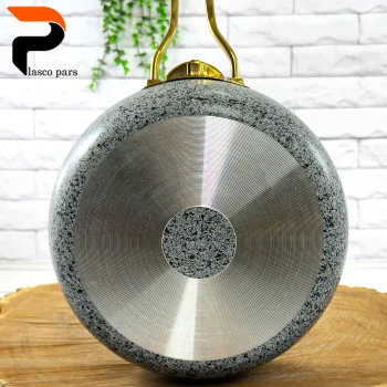 تابه 24 خمره ای تکدسته درب پیرکس طوسی هاناتک - Image 13