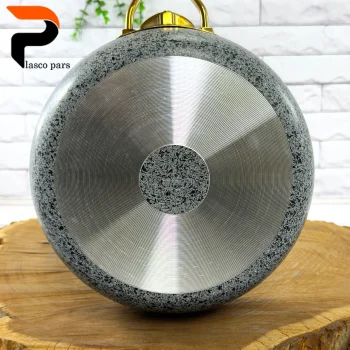 تابه 24 خمره ای تکدسته درب پیرکس طوسی هاناتک - Image 11