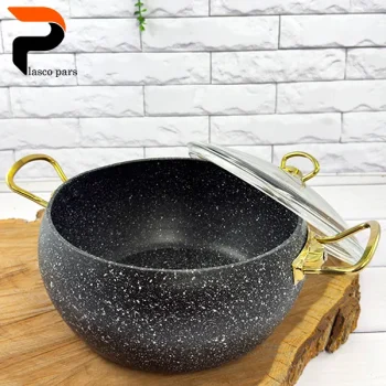 قابلمه 24خمره ای درب پیرکس مشکی هاناتک - Image 5