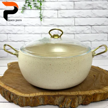 قابلمه 24 خمره ای درب پیرکس کرمی هاناتک