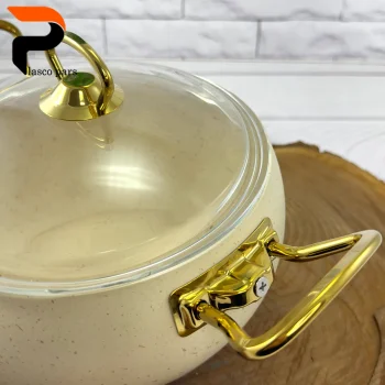 قابلمه 24 خمره ای درب پیرکس کرمی هاناتک - Image 7