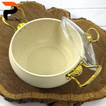 قابلمه 24 خمره ای درب پیرکس کرمی هاناتک - Image 9