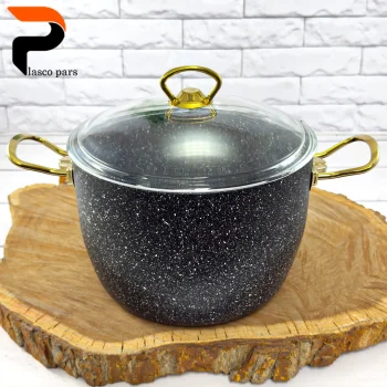 قابلمه 24 دیپ درب پیرکس بلند مشکی هاناتک - Image 9