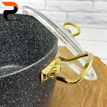 قابلمه 24 دیپ درب پیرکس بلند مشکی هاناتک - Image 10