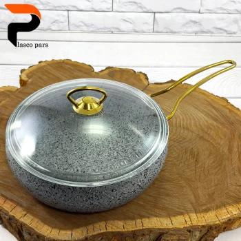 تابه 24 خمره ای تکدسته درب پیرکس طوسی هاناتک - Image 10