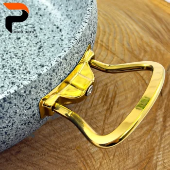 تابه 28 خمره ای دودسته درب پیرکس طوسی هاناتک - Image 9