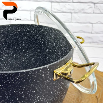 قابلمه 28 دیپ درب پیرکس بلند مشکی هاناتک - Image 4