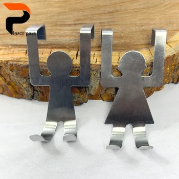 آویز حوله استیل 2عددی آدمک  B607