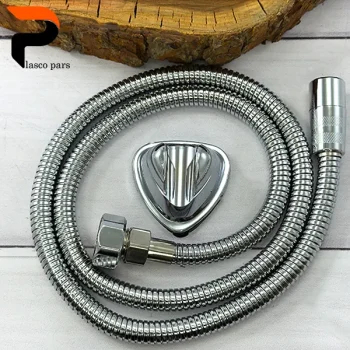 شیلنگ آفتابه فلزی کروم