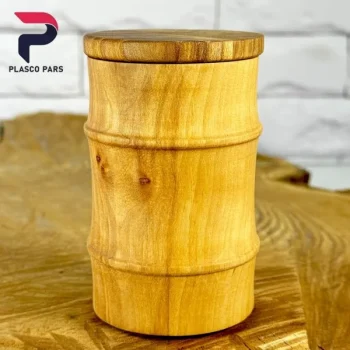 جا ادویه چوبی طرح بشکه - Image 5