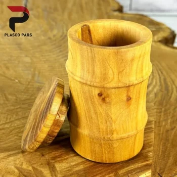 جا ادویه چوبی طرح بشکه