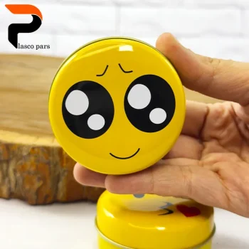 قوطی فلزی استیکر گرد - Image 5