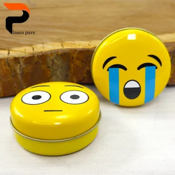 قوطی فلزی استیکر گرد