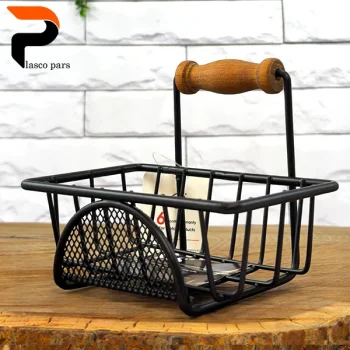 جا اسکاچی فلزی مشکی دسته چوبی WS-X12