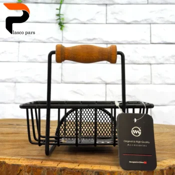 جا اسکاچی فلزی مشکی دسته چوبی WS-X12 - Image 3