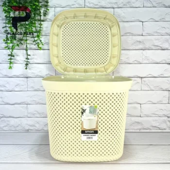 سبدرخت درب دار کوچک بافت لیمون - Image 8