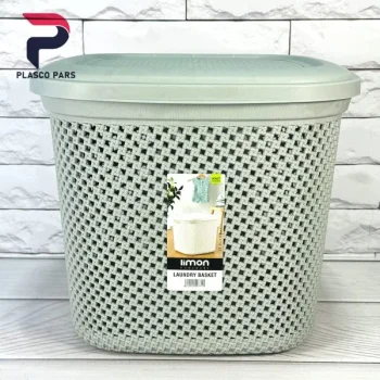 سبدرخت درب دار کوچک بافت لیمون - Image 5