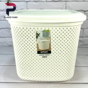 سبدرخت درب دار کوچک بافت لیمون - Image 4