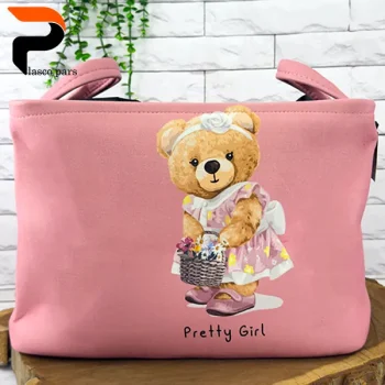 سبد لباس برزنتی مستطیل چاپدار خرسی WS - Image 6