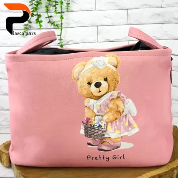 سبد لباس برزنتی مستطیل چاپدار خرسی WS - Image 7