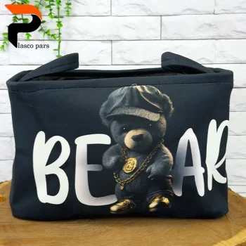 سبد لباس برزنتی مستطیل چاپدار خرسی WS - Image 8