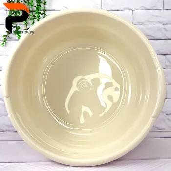 لگن گرد ترمه 3 گلد - Image 2