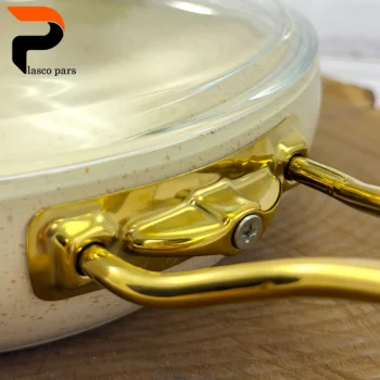 تابه 24 خمره ای تکدسته درب پیرکس کرمی هاناتک - Image 11