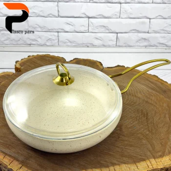 تابه 24 خمره ای تکدسته درب پیرکس کرمی هاناتک - Image 7