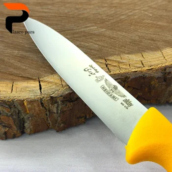 چاقو دسته پلاستیکی تیغه 11.5 سانت زرد حیدری - Image 2