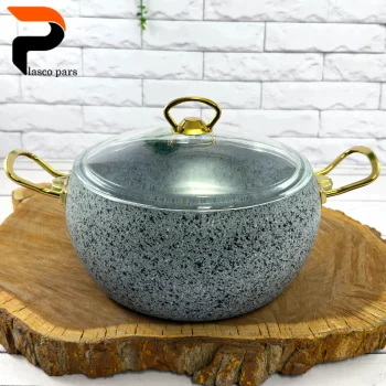 قابلمه 28 خمره ای درب پیرکس طوسی هاناتک - Image 2