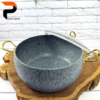 قابلمه 24 خمره ای درب پیرکس طوسی هاناتک - Image 6