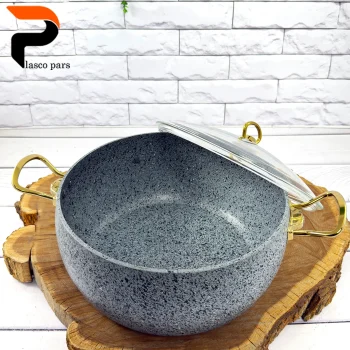 قابلمه 28 خمره ای درب پیرکس طوسی هاناتک - Image 7