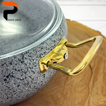 قابلمه 28 خمره ای درب پیرکس طوسی هاناتک - Image 5