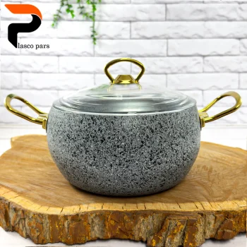 قابلمه 20 خمره ای درب پیرکس طوسی هاناتک - Image 3