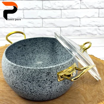 قابلمه 20 خمره ای درب پیرکس طوسی هاناتک - Image 6