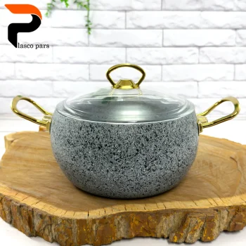 قابلمه 20 خمره ای درب پیرکس طوسی هاناتک